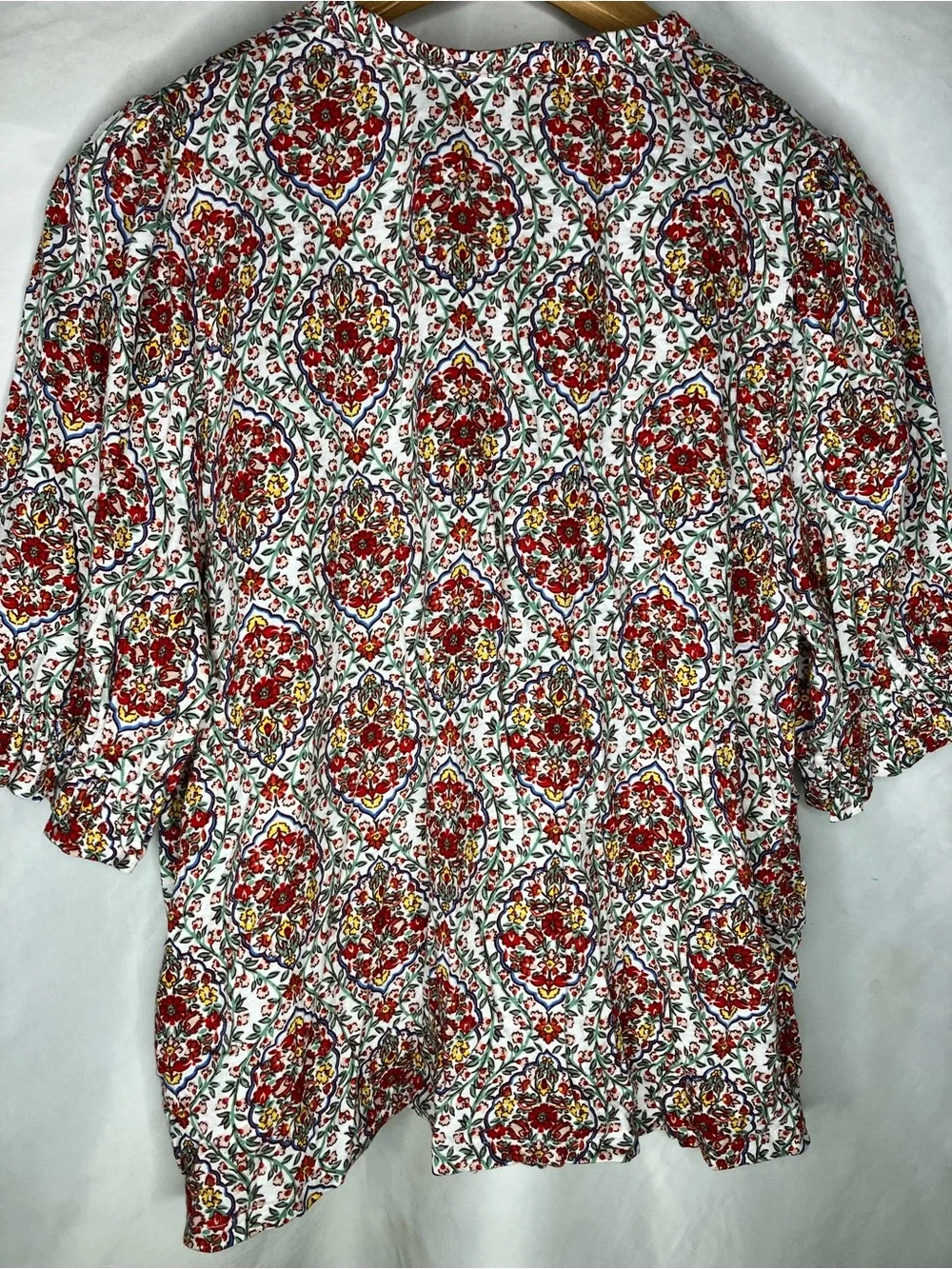 Boden floral puff sleeve top 10